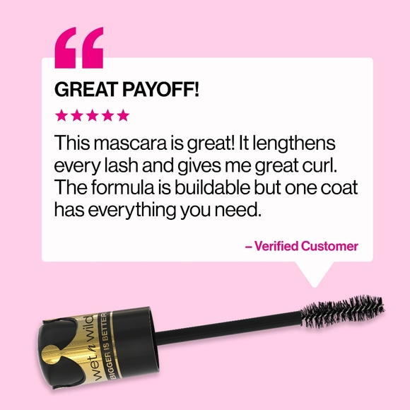 *3/15* NEW Wet n Wild Big Poppa Mascara Volumizing Lengthening Blackest Black - Picture 7 of 14